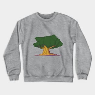 Pixelart Tree Crewneck Sweatshirt